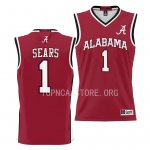 Youth Alabama Crimson Tide #1 Mark Sears Crimson NCAA College Basketball Jersey 2403OGLG4